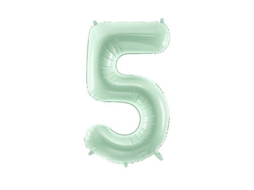 Balon foliowy cyfra 5 72cm zielony