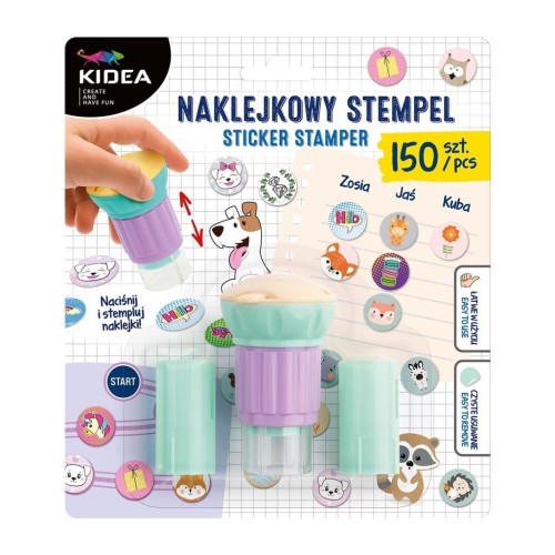 Naklejkowy stempel KIDEA, DERFORM