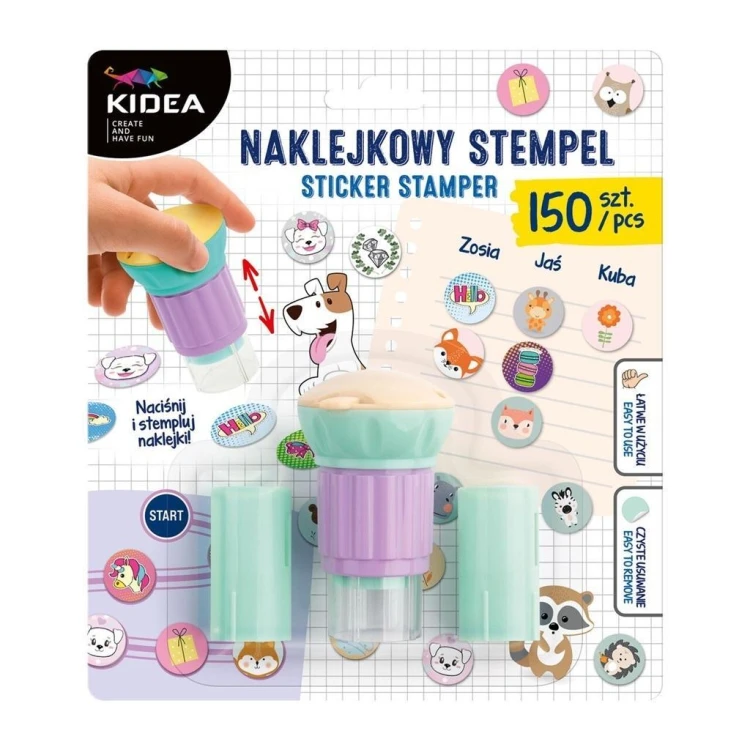 Naklejkowy stempel KIDEA, DERFORM