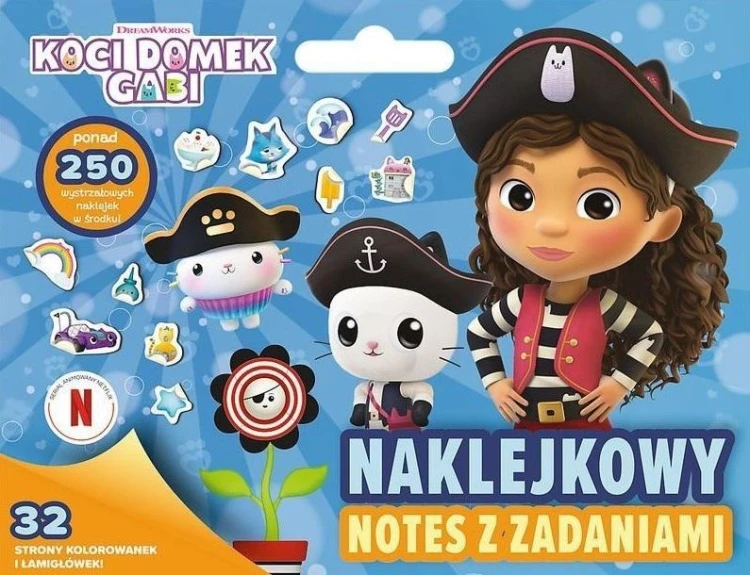 Koci Domek Gabi. Naklejkowy notes TREFL