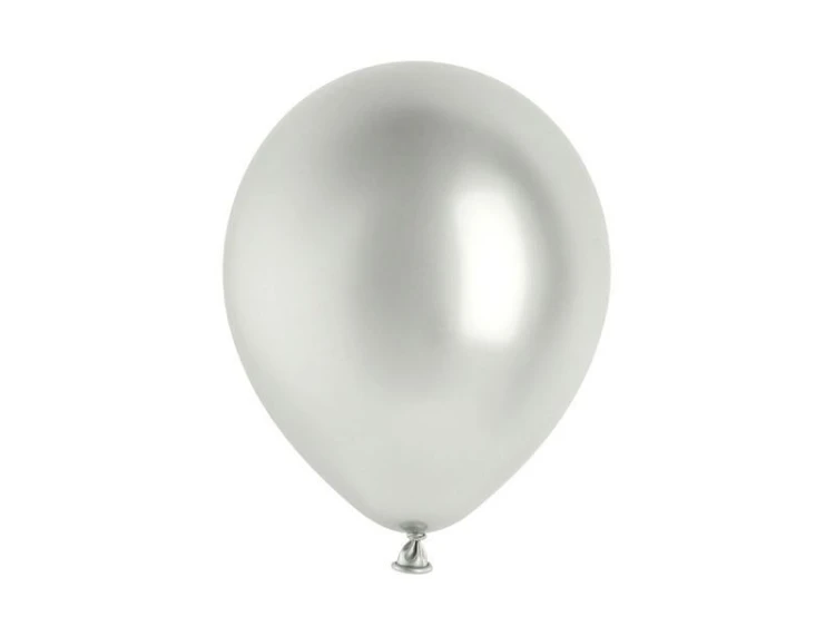 Balony Glossy srebrny 30cm 50szt