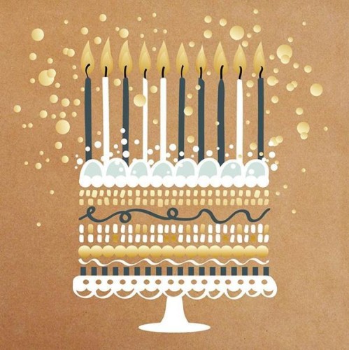 Karnet Urodziny - Craft Cake