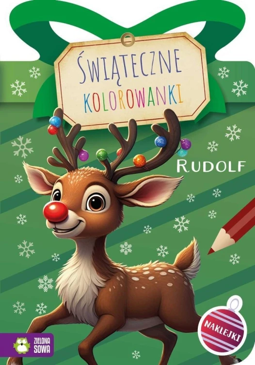 Świąteczne kolorowanki. Rudolf, praca zbiorowa
