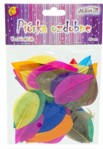 Piórka 4-8cm 50szt, Aliga