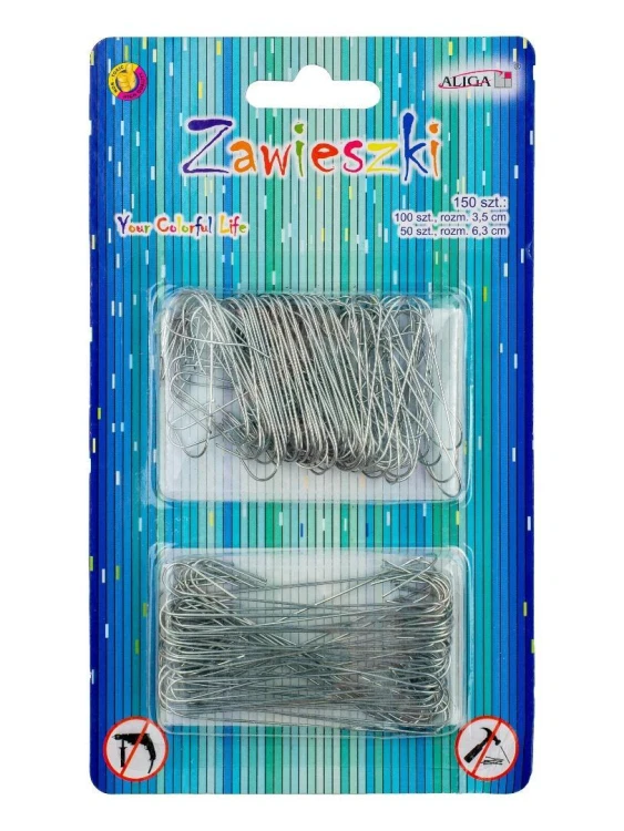 Zawieszki metalowe srebrne w kształcie C 150szt