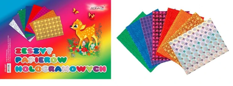 Zeszyt papierów hologramowych B4, Aliga
