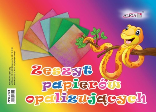 Zeszyt papierów opalizujących B5, Aliga