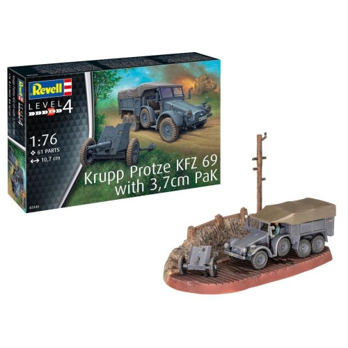Pojazd 1/76 /03344/ Krupp Protze Kfz 69 With 3,7