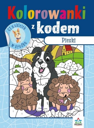 Kolorowanki z kodem. Pieski