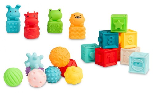 Klocki sensoryczne miękkie, Toyz