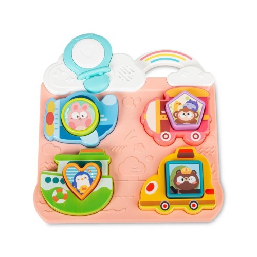 Układanka pojazdy i kształty pink, Toyz