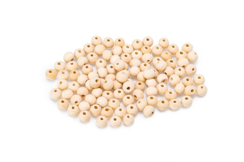 Koraliki drewniane naturalne 7mm, Brewis