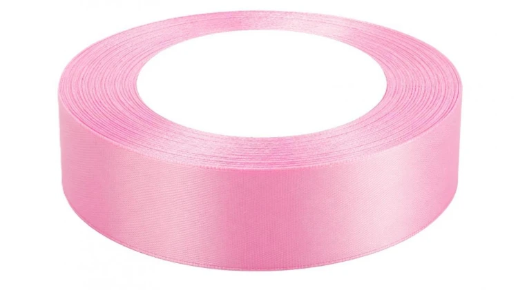 Wstążka satynowa 38mm/32m baby pink
