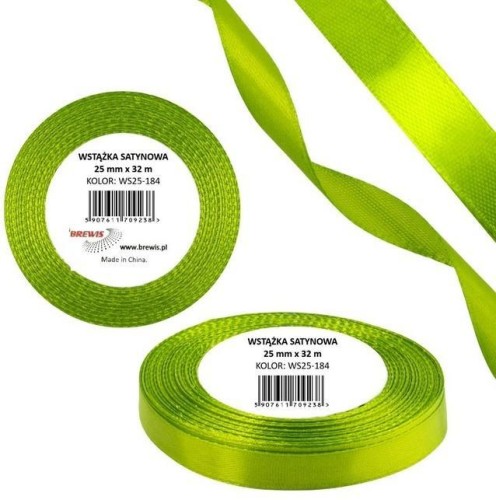Wstążka satynowa 38mm/32m zieleń wiosenna