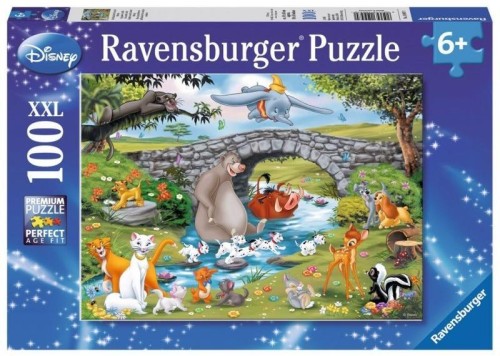 Puzzle 100 Zwierzęta Disneya XXL, Ravensburger