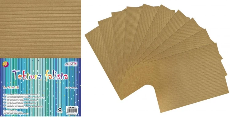 Tektura falista A4 eco 10ark, Aliga