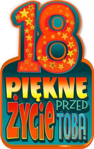 Kartka okolicznościowa Urodziny 18