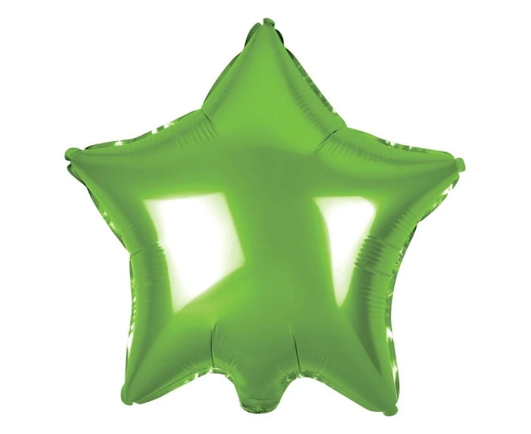 Balon foliowy Gwiazda jasno zielona