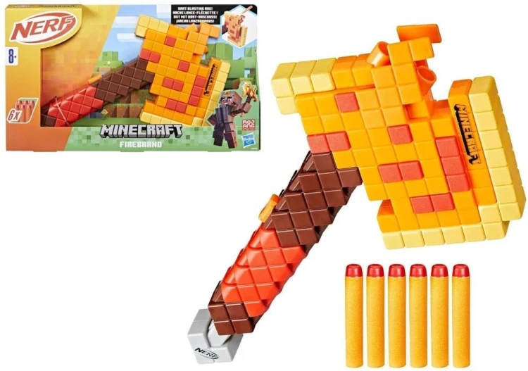 Nerf Minecraft ognisty miecz, HASBRO