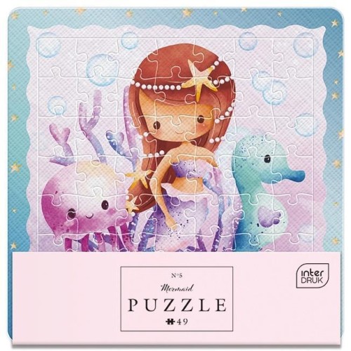 Puzzle w ramce 49 Friends Mermaid, INTERDRUK