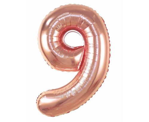 Balon foliowy 9 candy pink 85cm