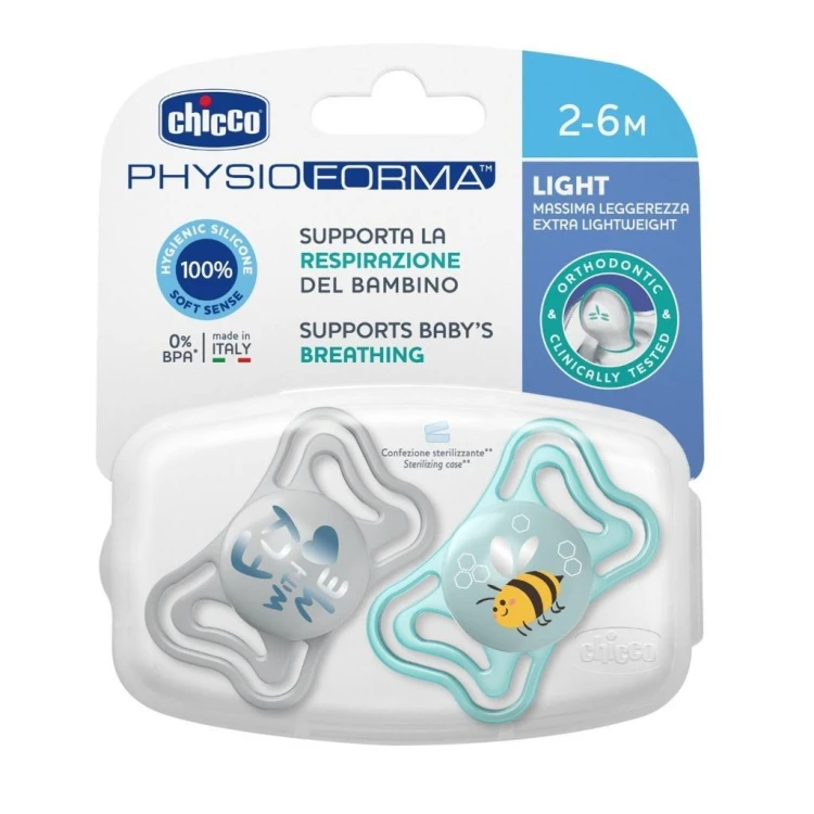 Smoczek uspokajający PhysioForma Light nieb 2-6m