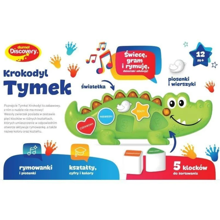 Krokodyl Tymek sortowanie i śpiewanie, Dumel