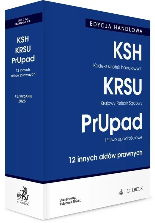 Kodeks spółek handlowych Krajowy Rejestr Sądowy...