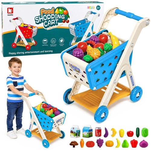 Wózek sklepowy z akcesoriami 26el, Leantoys