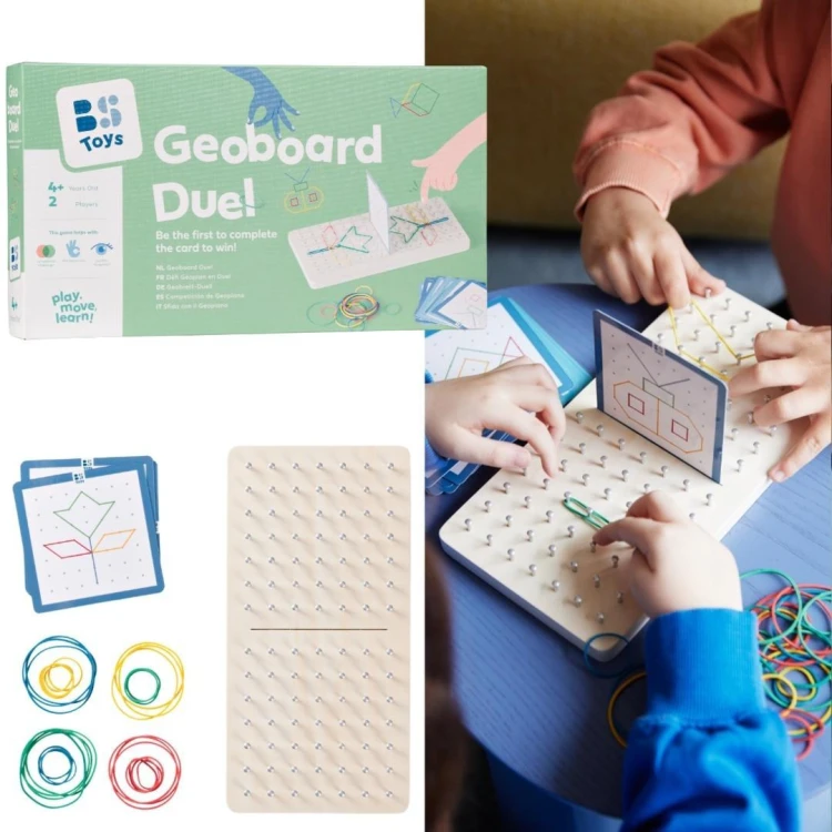 BS Toys, Gra edukacyjna Geoplan, wyścig na plansz