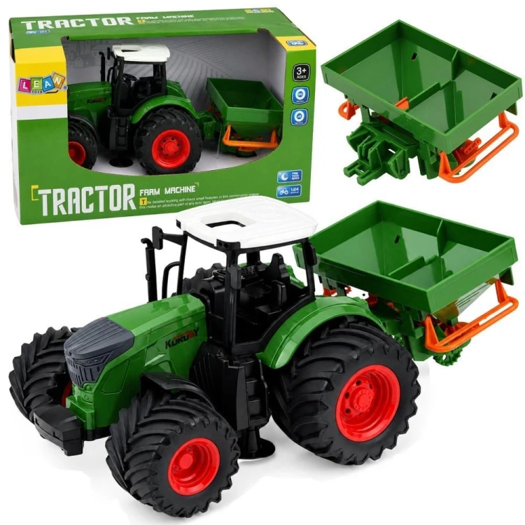 Traktor z siewnikiem 1:24, Leantoys