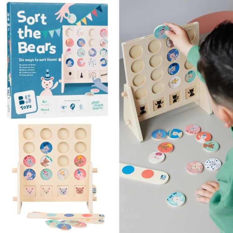 Sortowanie misiów edukacyjne, BS Toys