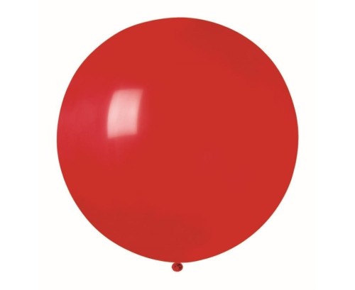 Balon Gemar pastelowy czerwony kula 80cm