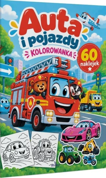 Auta i pojazdy. Kolorowanka, Monika Matusiak