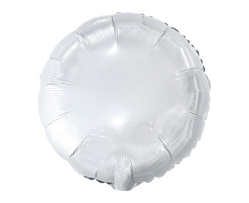 Balon foliowy okrągły biały 46cm 100szt