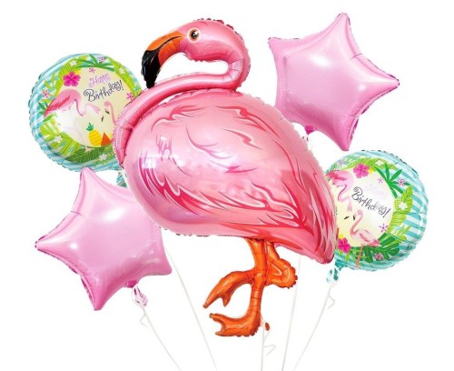 Balony foliowe Flaming 5szt