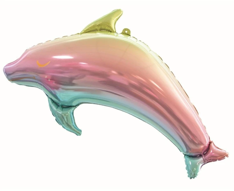 Balon foliowy Delfin tęczowy 93cm