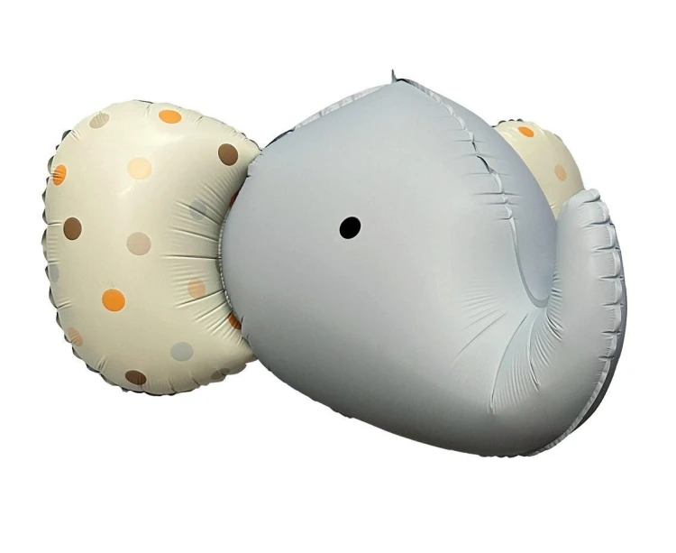 Balon foliowy Słoń 3D szary matowy 63x50cm