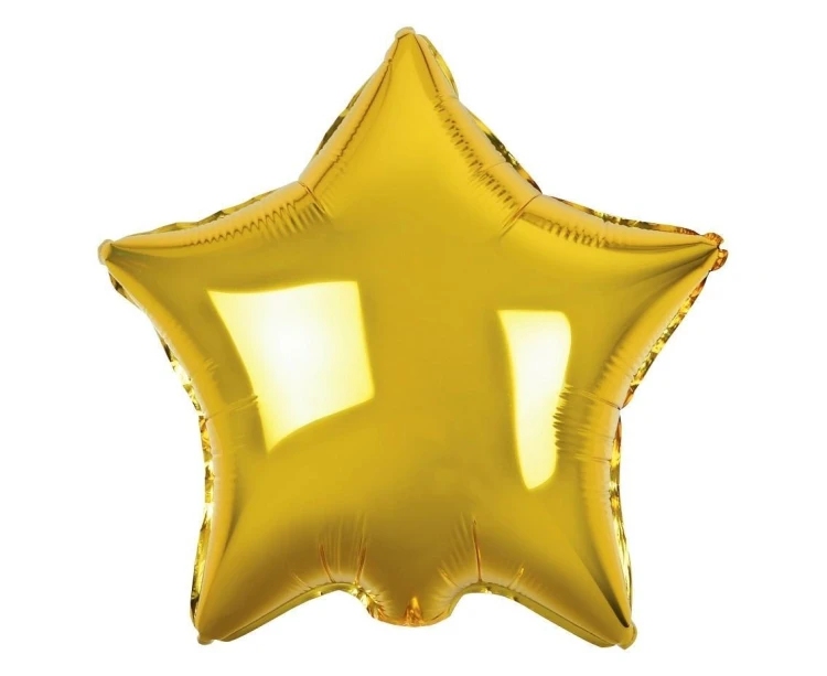 Balon foliowy Gwiazda złota 100szt