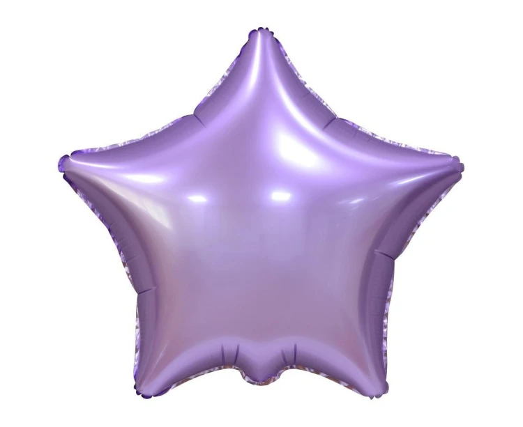 Balon foliowy Gwiazda matowa liliowa 44cm