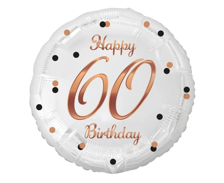 Balon foliowy B&C Happy 60 Birthday 45cm
