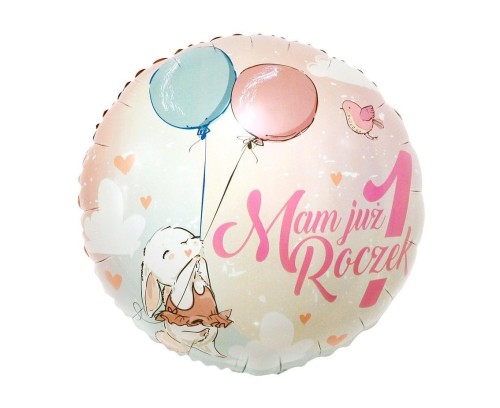 Balon foliowy Mam Już 1 Roczek 36cm
