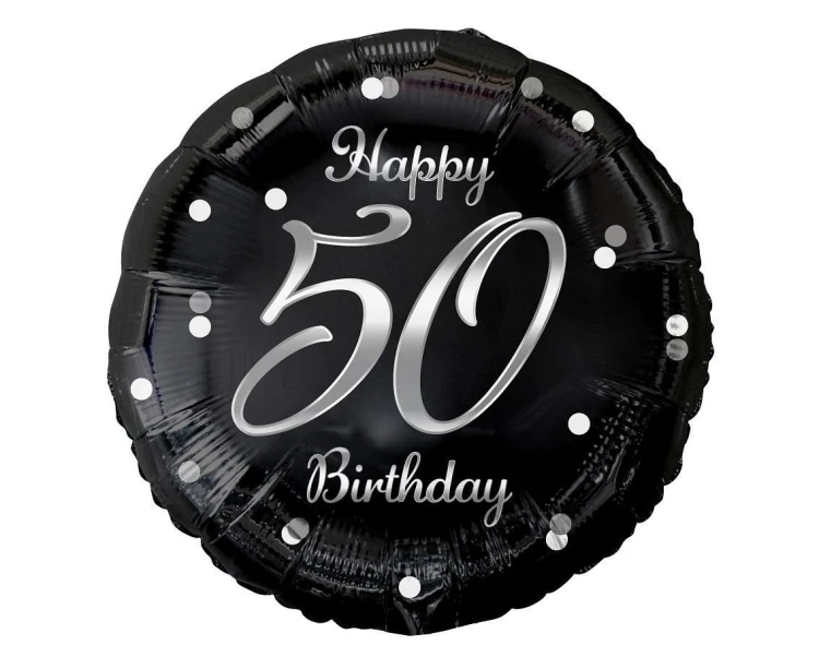 Balon foliowy B&C Happy 50 Birthday 45cm