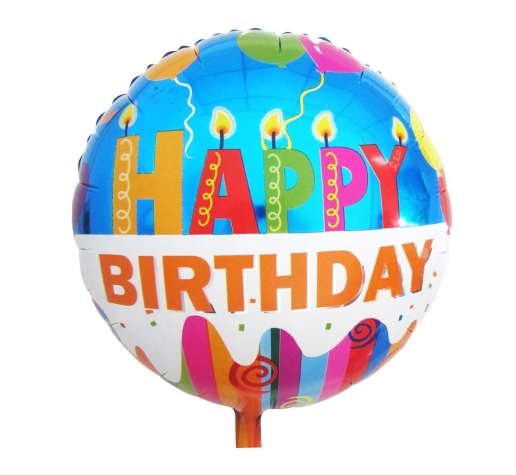 Balon foliowy Happy Birthday 45cm