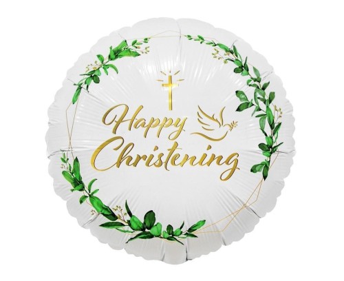 Balon foliowy Happy Christening 36cm