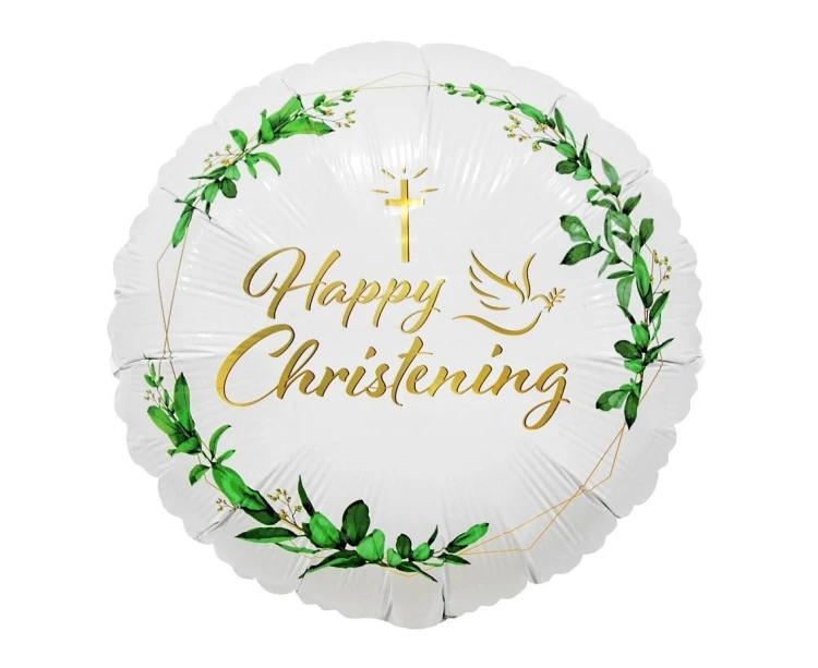 Balon foliowy Happy Christening 36cm