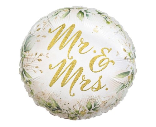 Balon foliowy Mr and Mrs 45cm