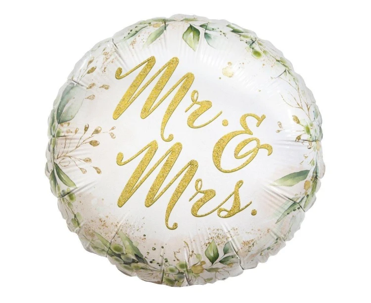 Balon foliowy Mr and Mrs 45cm