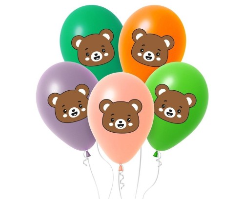 Balony Miś 30cm 5szt