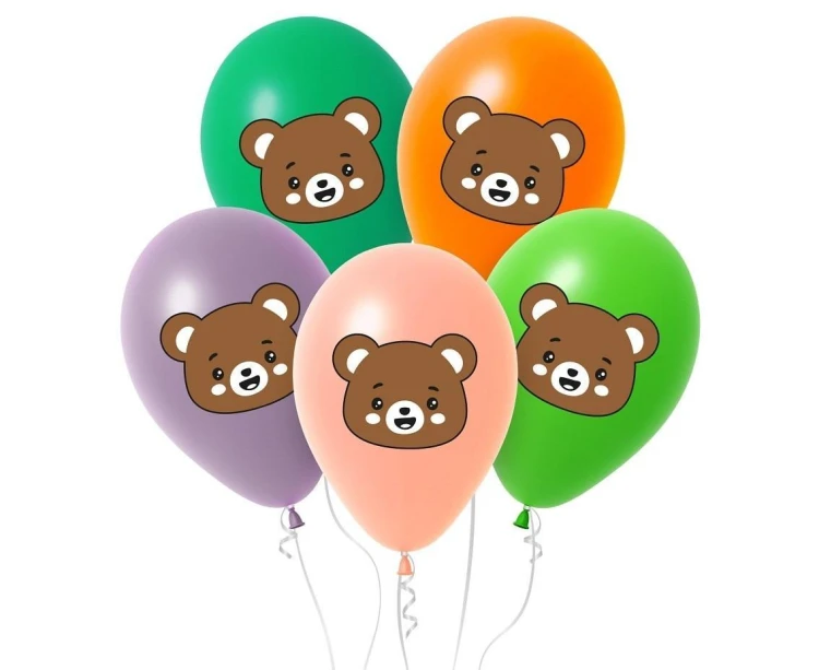 Balony Miś 30cm 5szt